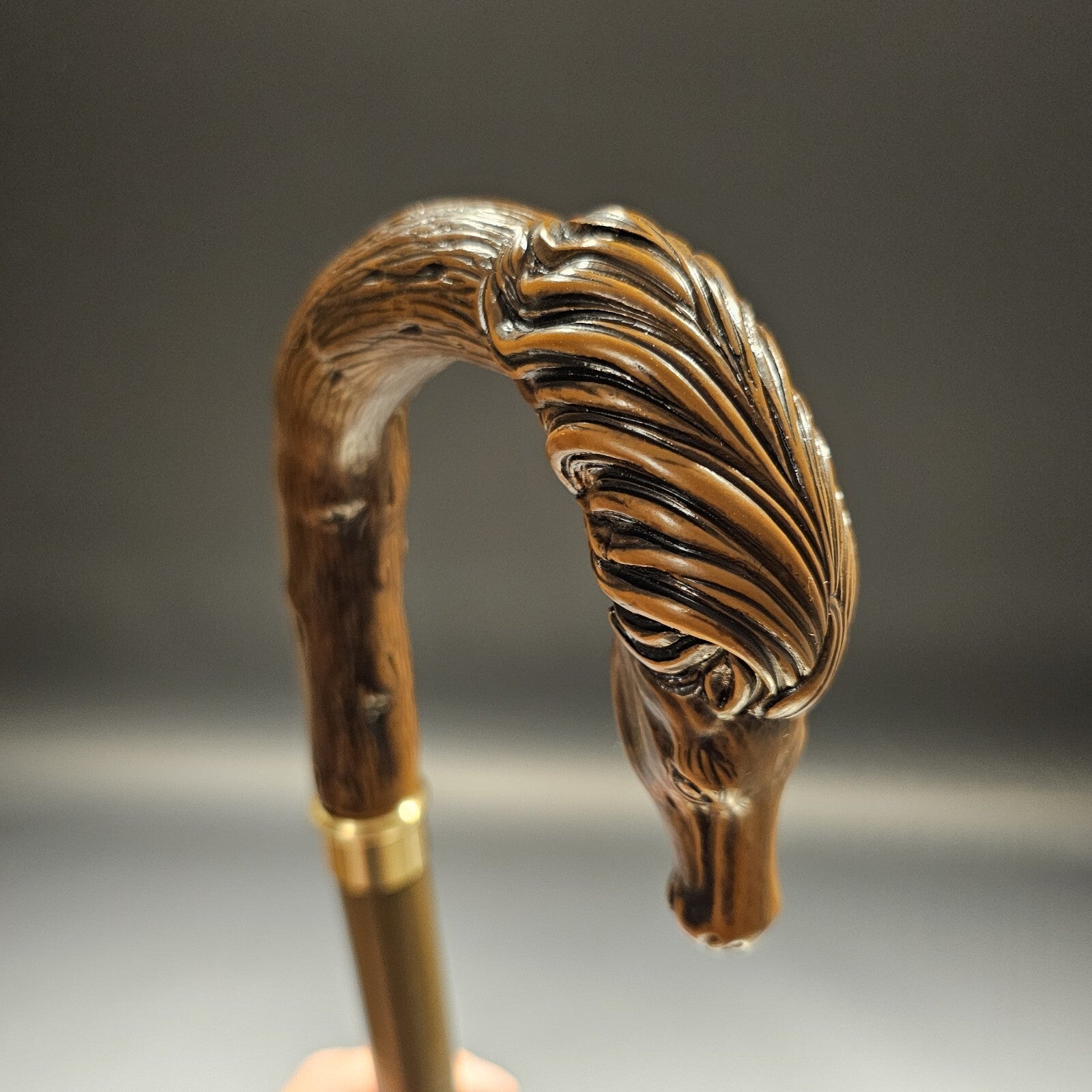 36" Antique Style Horse Head Walking Stick Cane