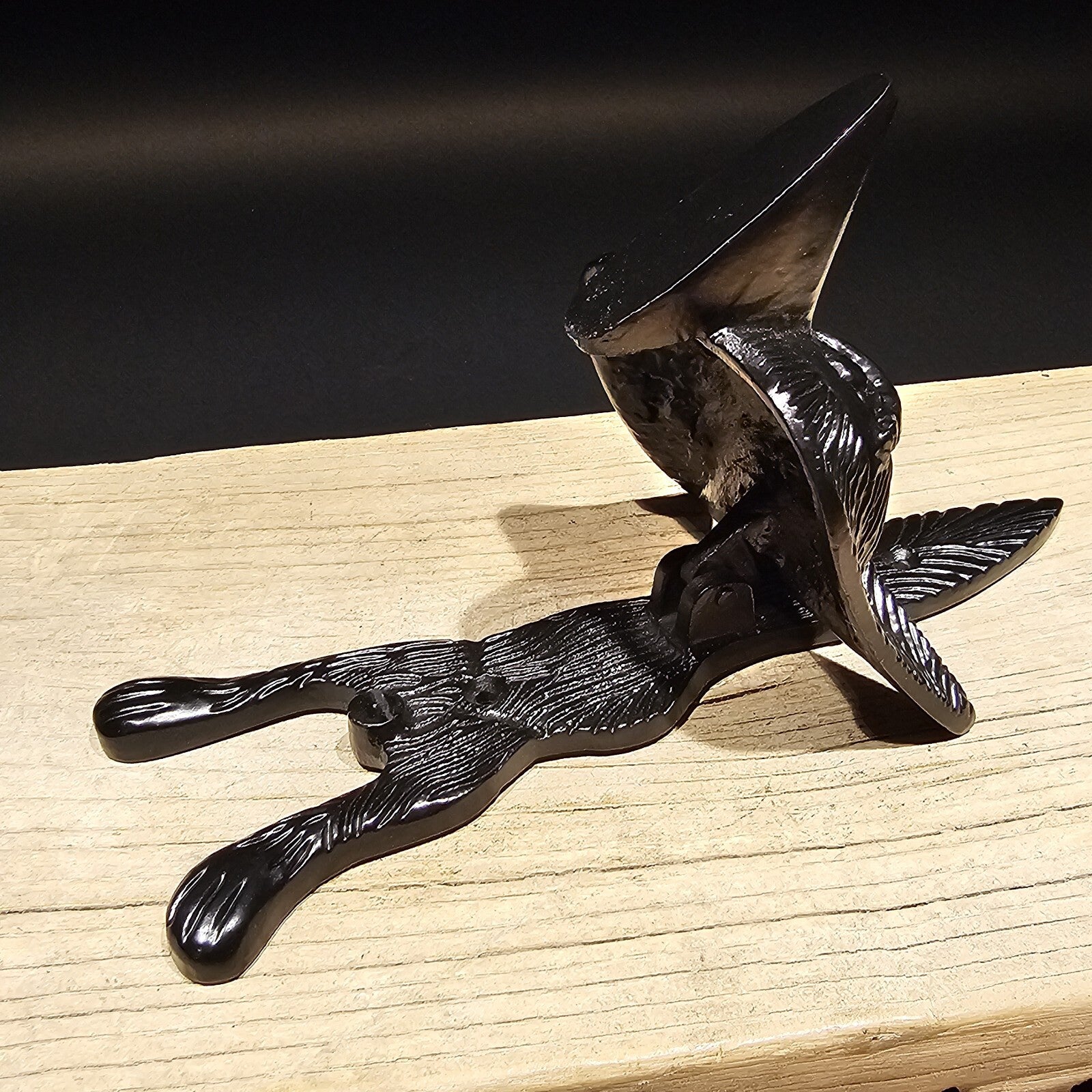Antique Vintage Style Black Cast Iron FOX Head DOOR KNOCKER Hardware