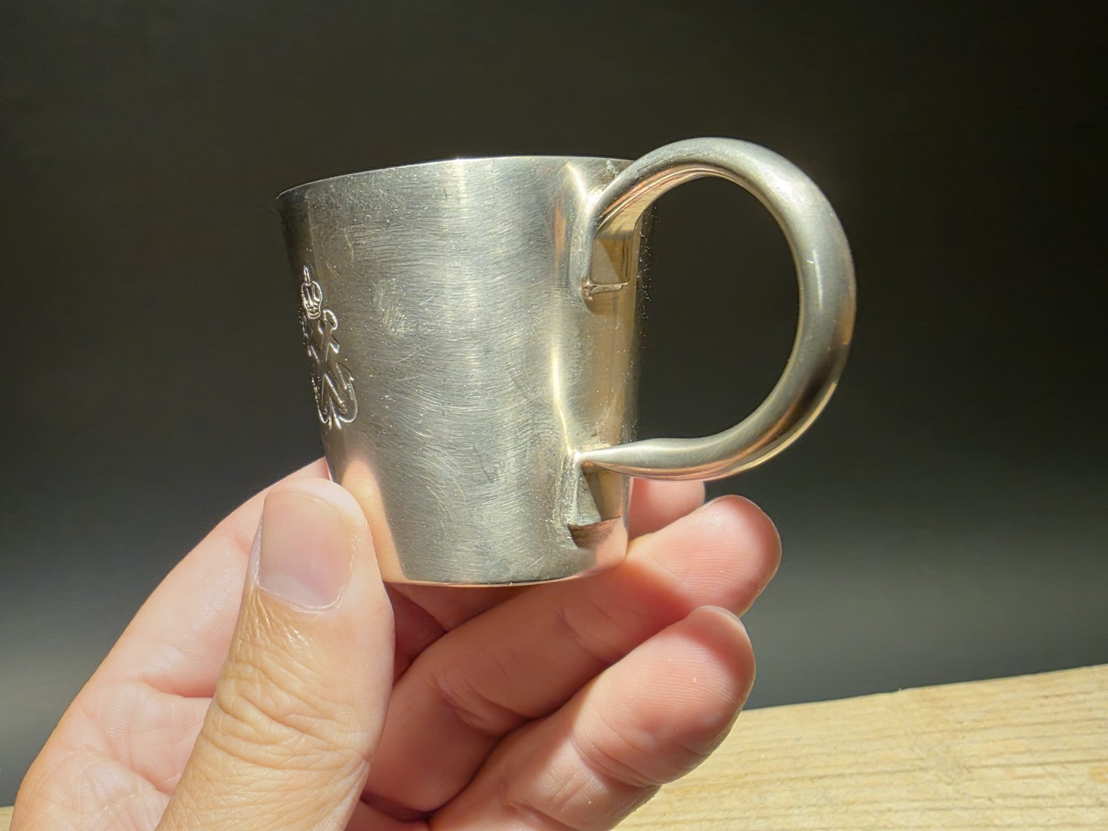 Vintage Style Metal Royal Navy Rum Cup Shot Glass Mug