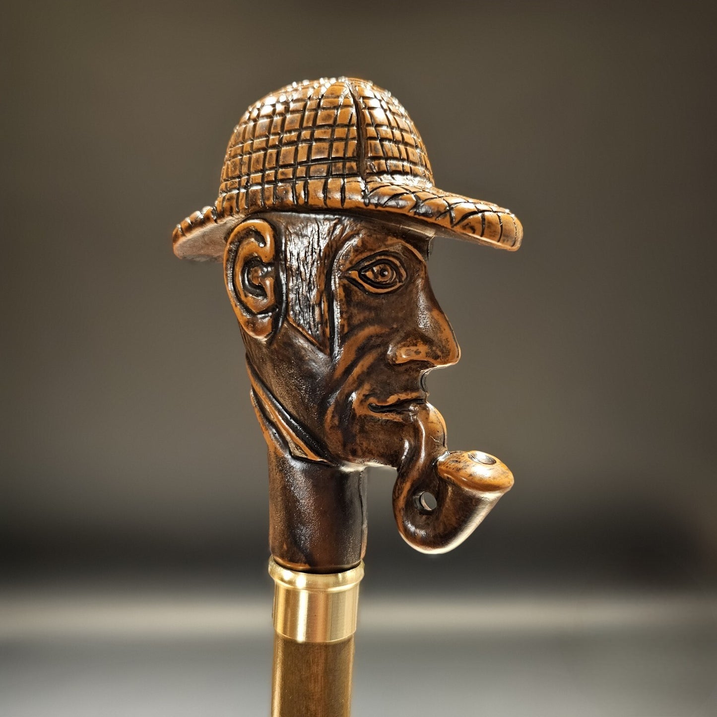36" Antique Style Pipe Man Walking Stick Cane