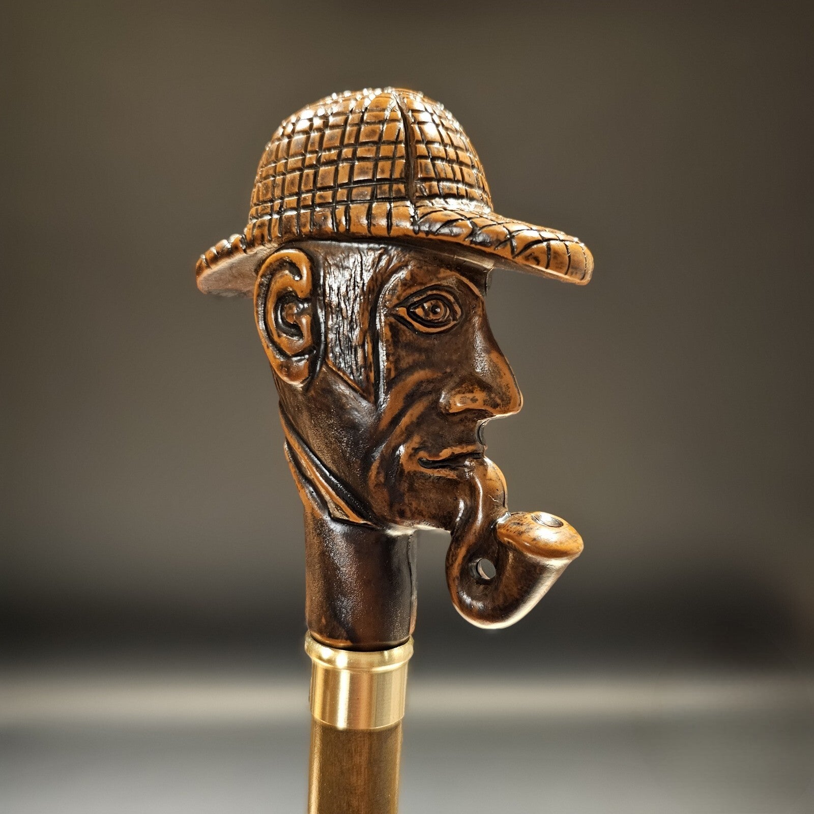 36" Antique Style Pipe Man Walking Stick Cane