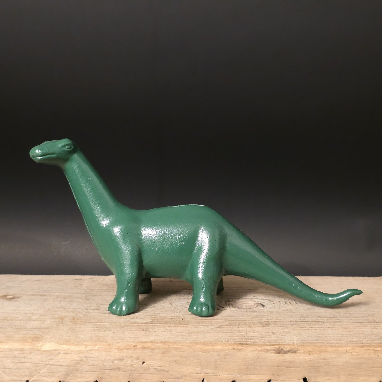 Antique Style Cast Iron Brontosaurus Dinosaur Coin Bank