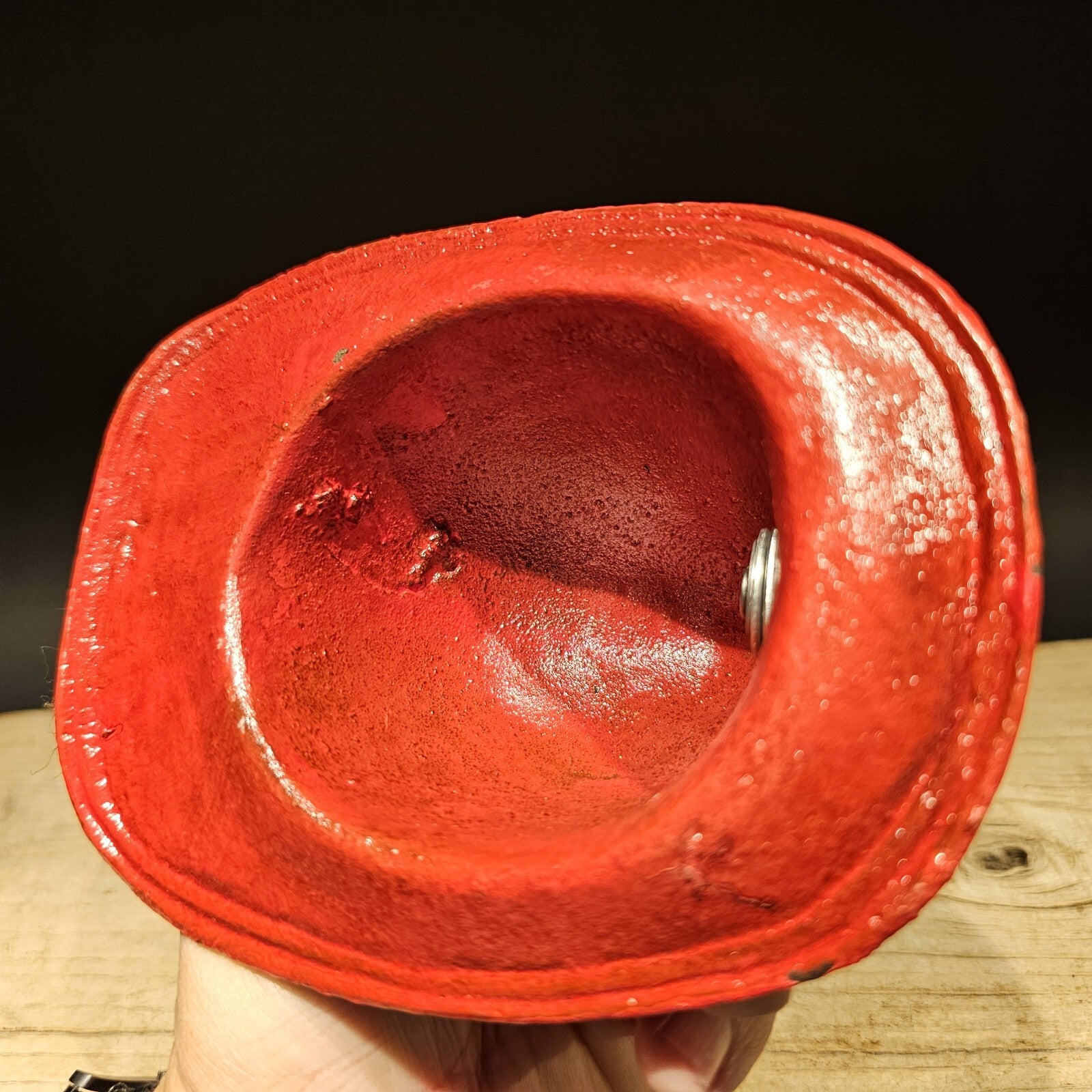 Antique Style Miniature Cast Iron Texaco Fireman Helmet
