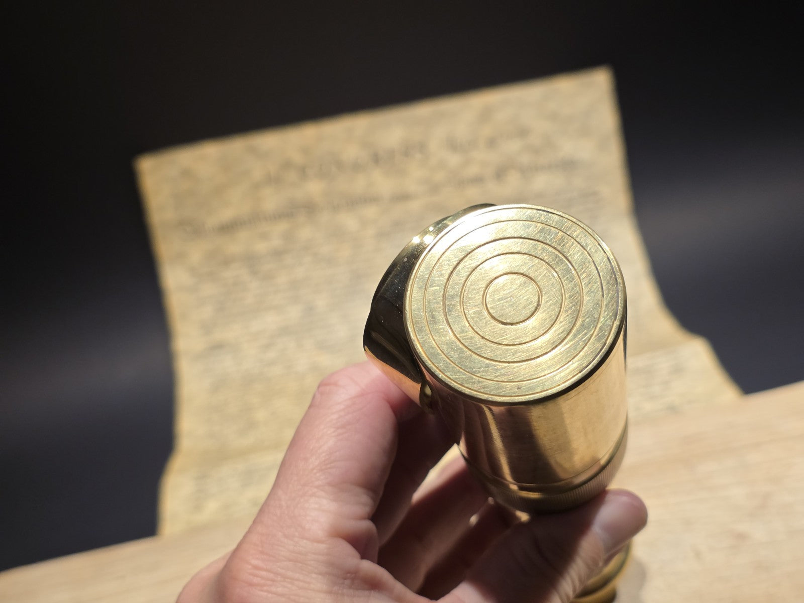 9 1/2" Antique Style Brass Portable Periscope Scope "see around the corner"