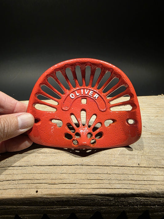 5" Antique Vintage Style Cast Oliver Miniature Tractor Seat Sample