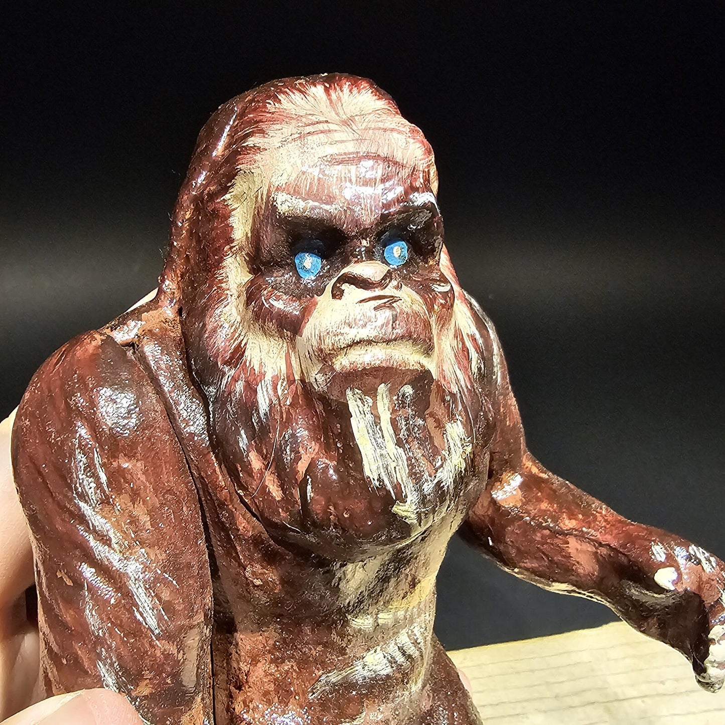 7 1/2" Antique Style Cast Iron Big Foot Sasquatch Coin Bank