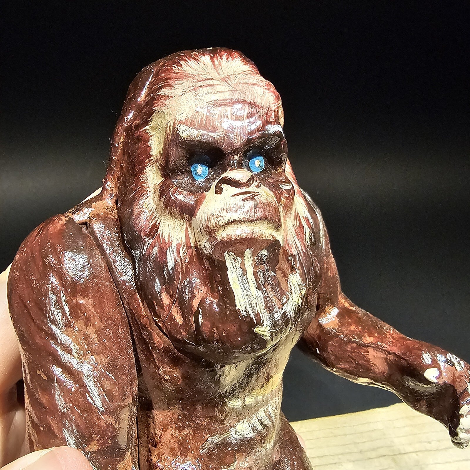 7 1/2" Antique Style Cast Iron Big Foot Sasquatch Coin Bank