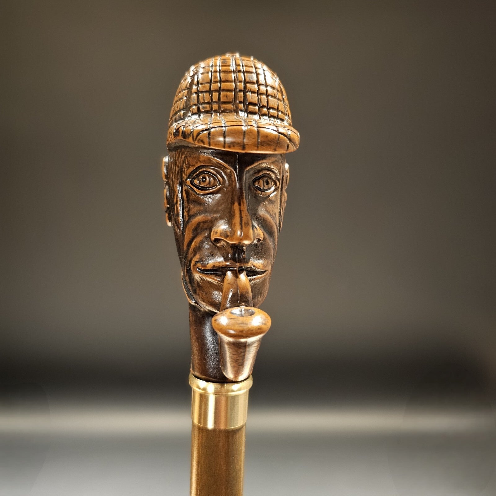 36" Antique Style Pipe Man Walking Stick Cane