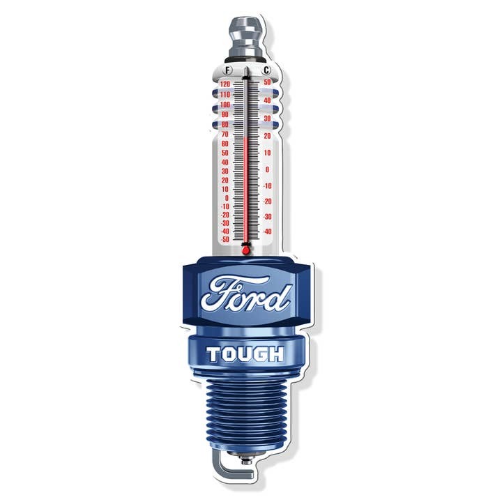 17 1/2 " Metal Vintage Style Ford Thermometer Sign