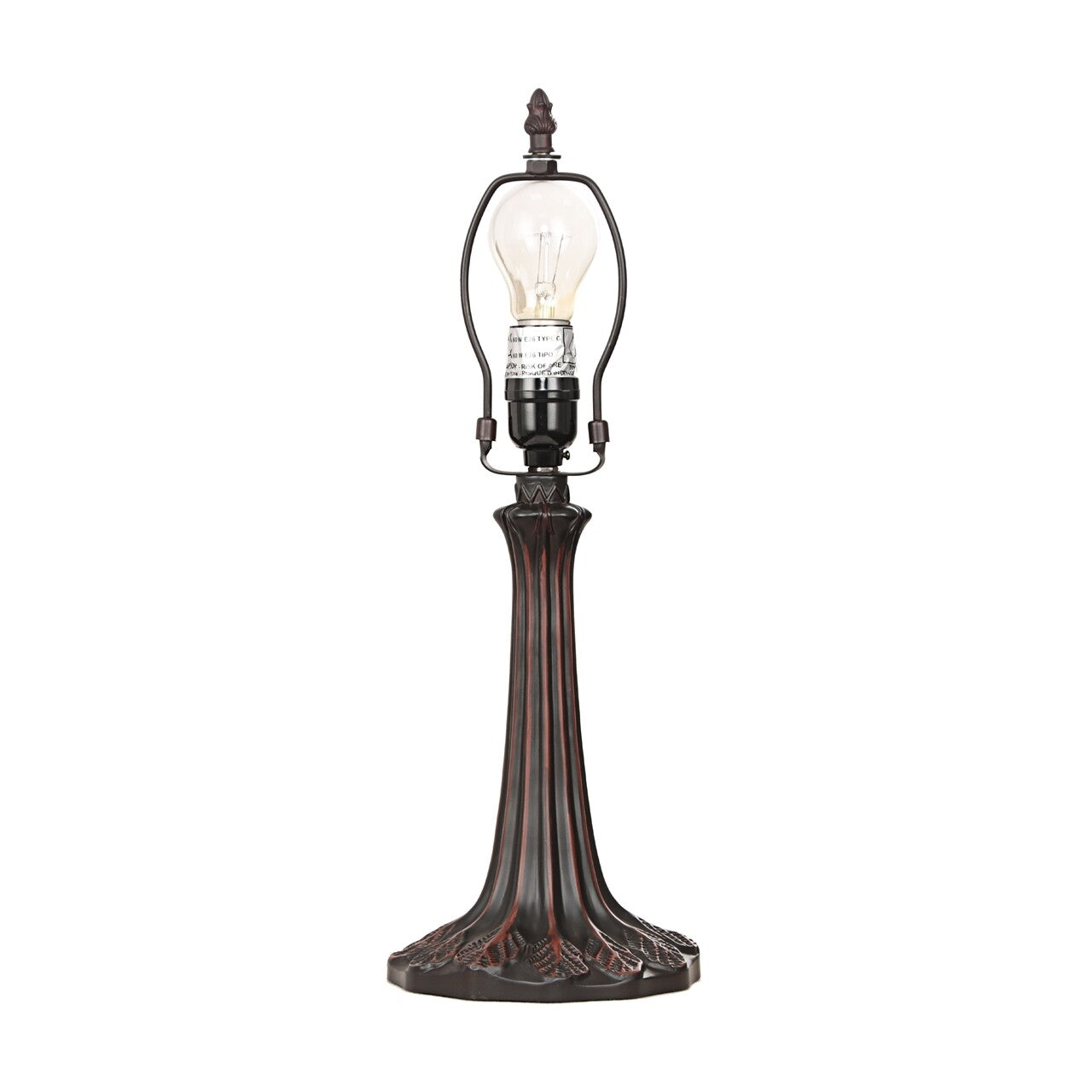 18" Antique Vintage Style Stained Glass Dragonfly Table Lamp