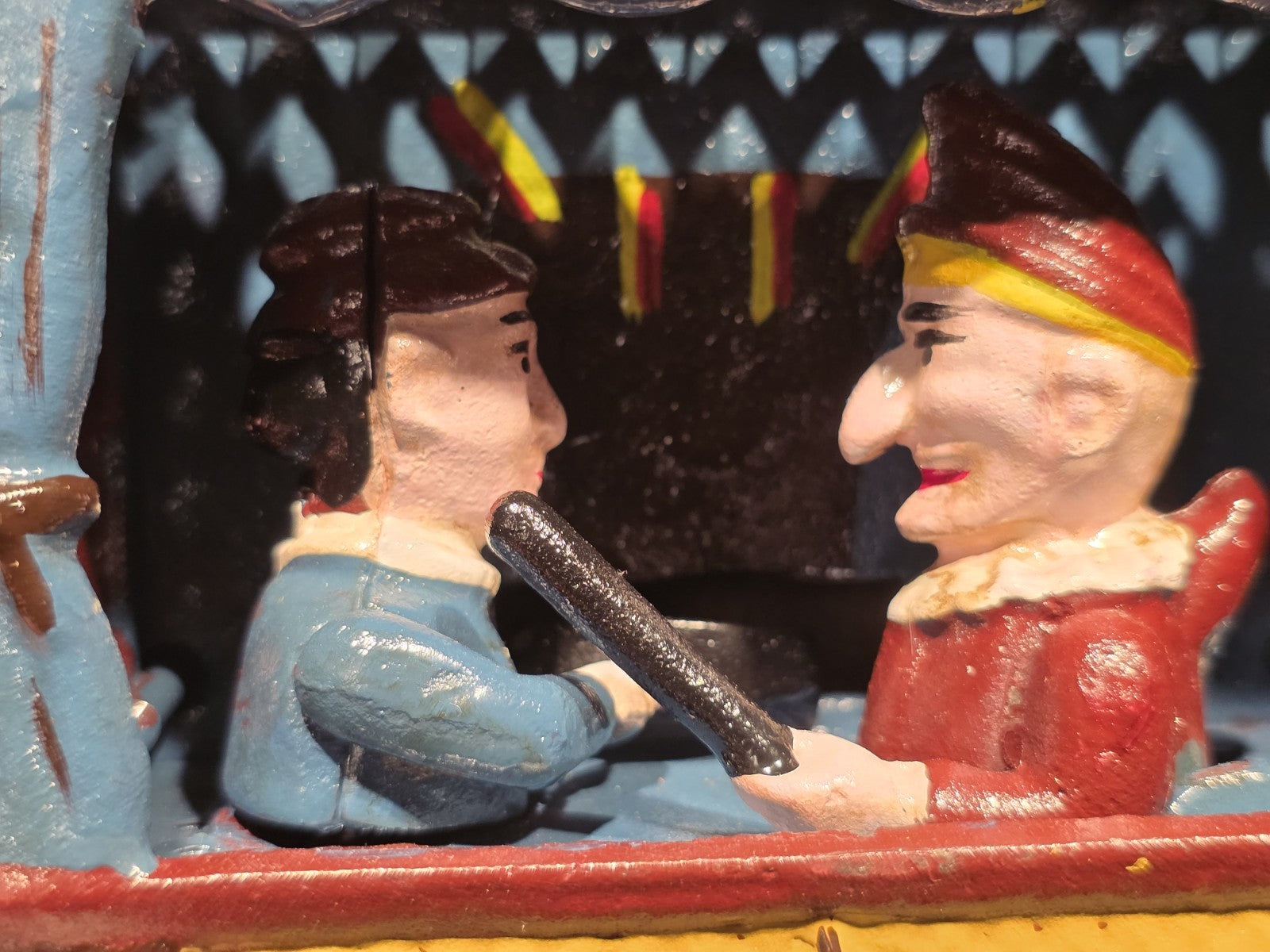 Antique Style Cast Iron Mechanical Coin Bank