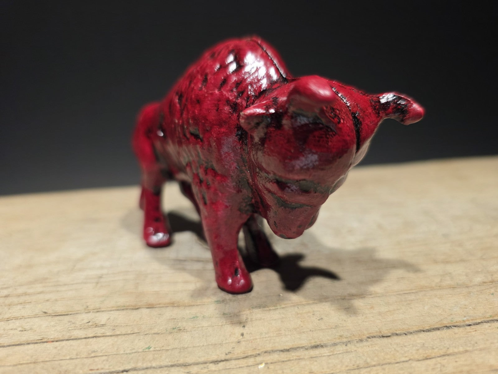 Antique Style Buffalo Gasoline Cast Iron Coin Bank