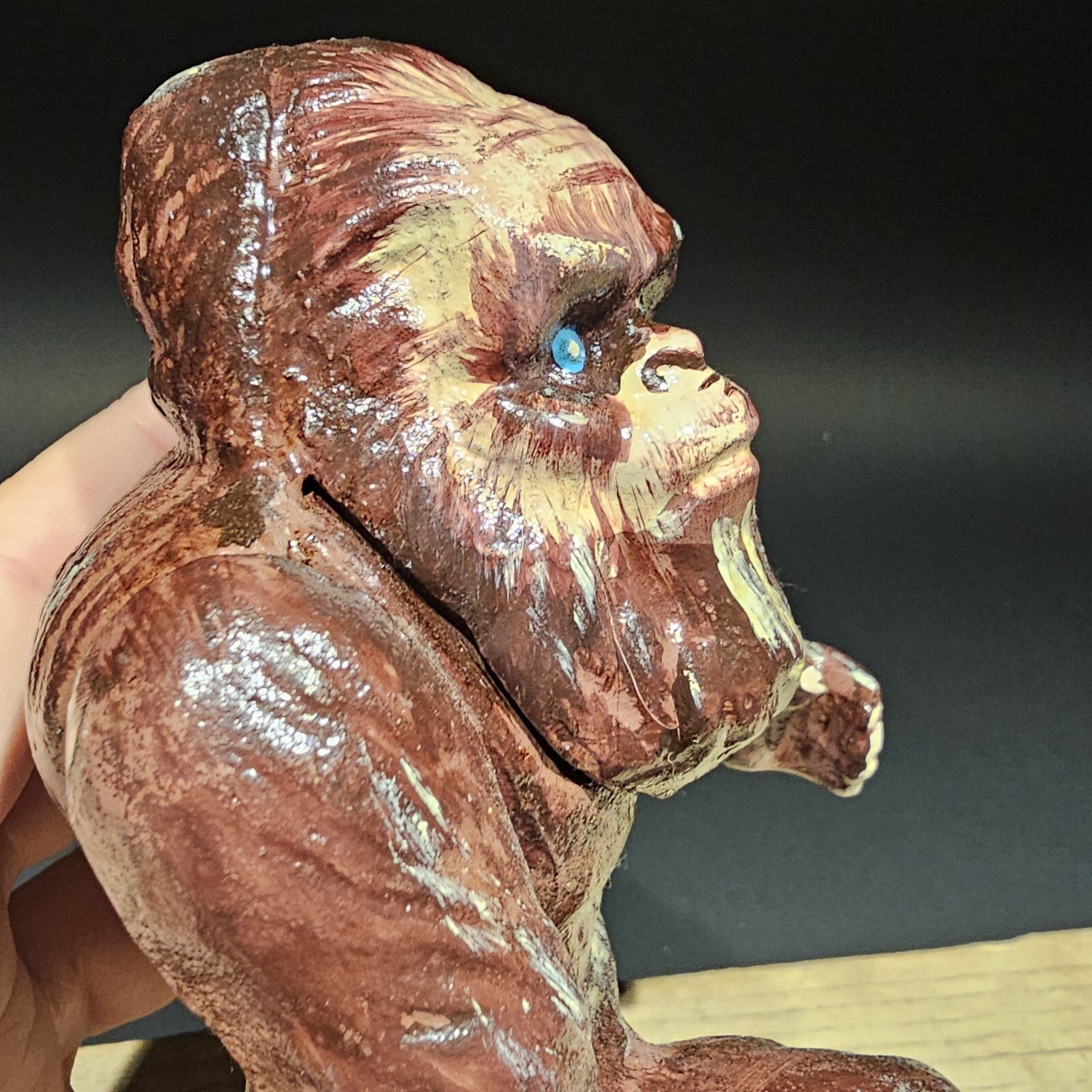 7 1/2" Antique Style Cast Iron Big Foot Sasquatch Coin Bank