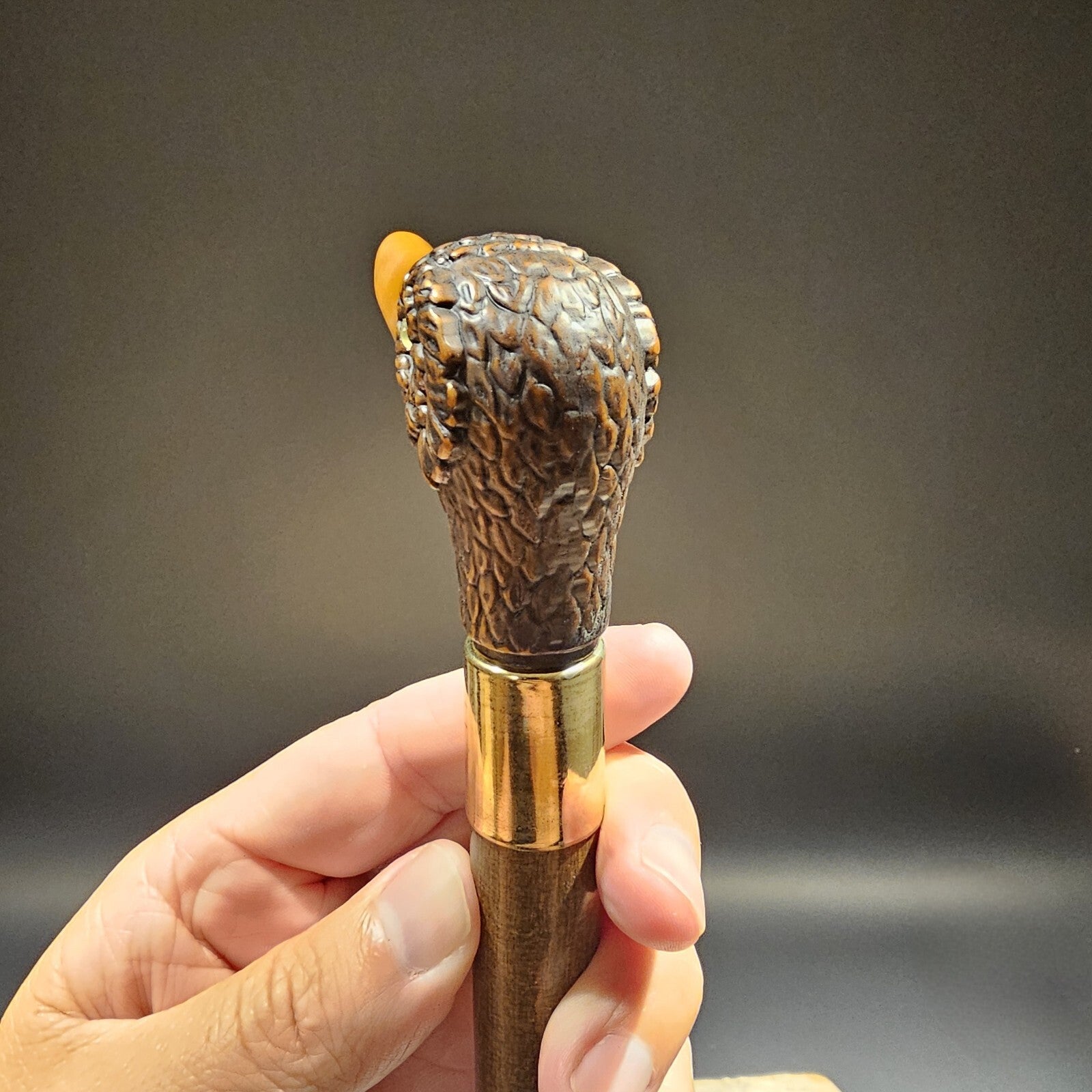 36" Antique Style Brown Duck Head Walking Stick Cane