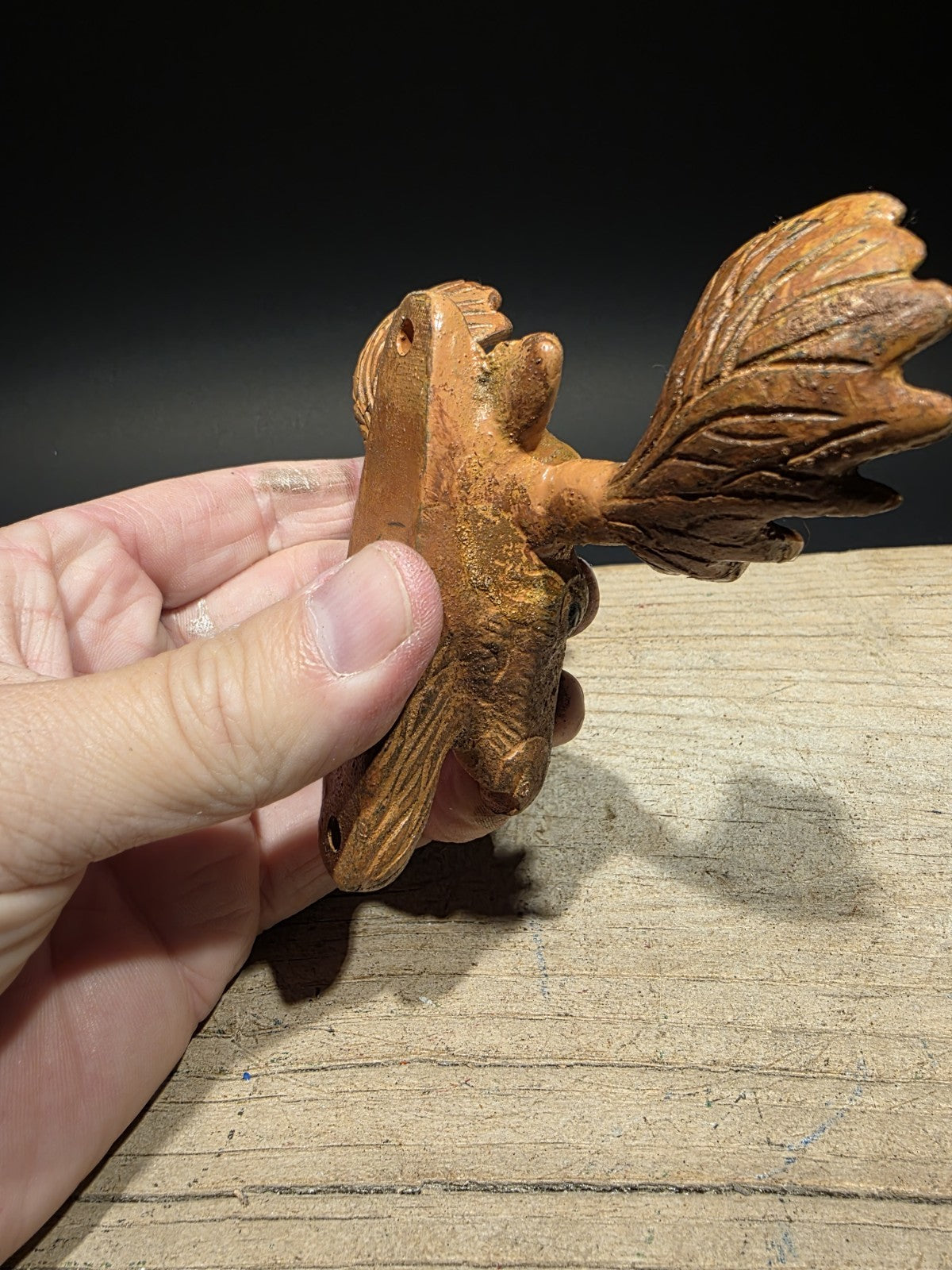 Antique Vintage Style Cast Iron Moose Head Bar Bottle Opener