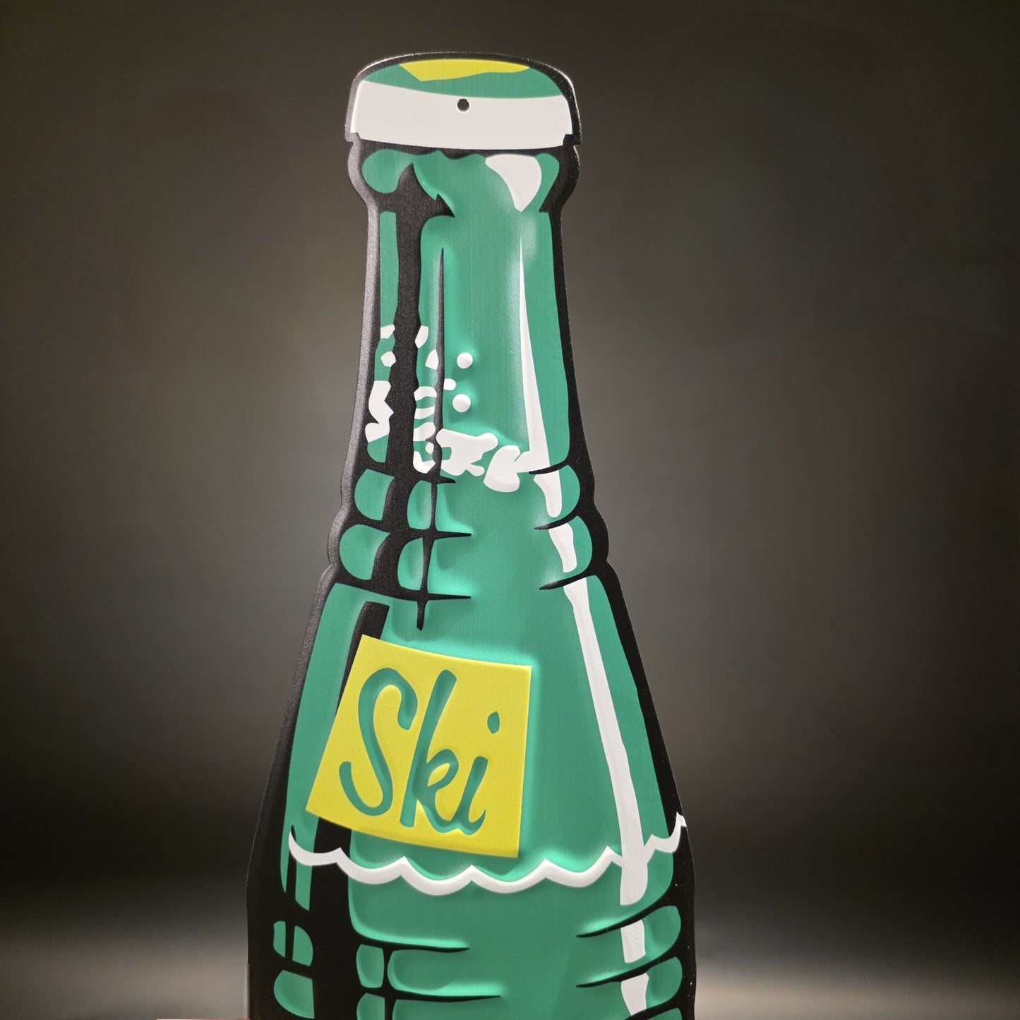 22" Vintage Style Ski Soda Advertising Metal Wall Sign