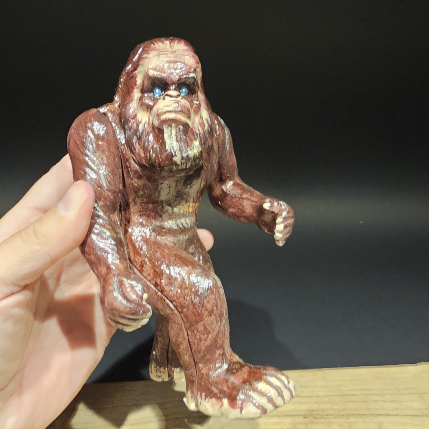7 1/2" Antique Style Cast Iron Big Foot Sasquatch Coin Bank
