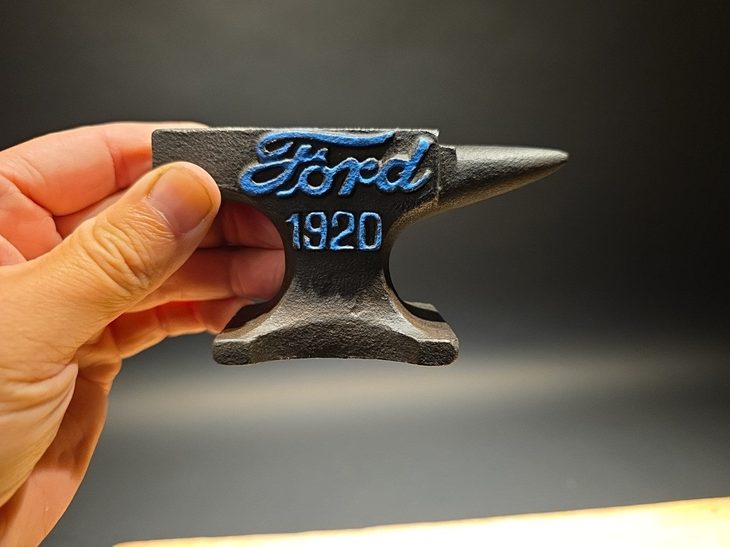 Vintage Antique Style Cast Iron Ford Miniature Anvil