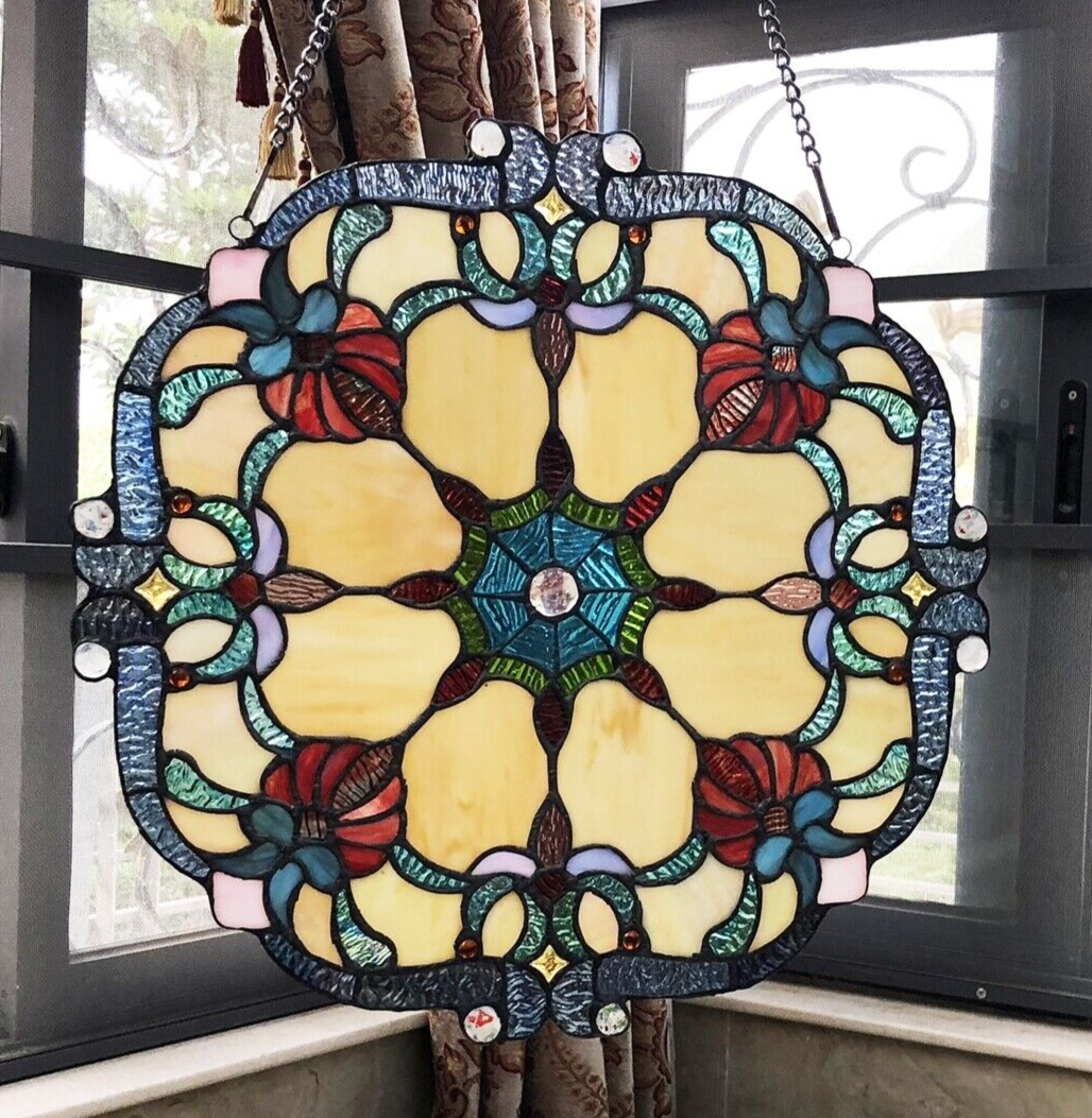 18" Stained Glass Window Hanging Panel Suncatcher