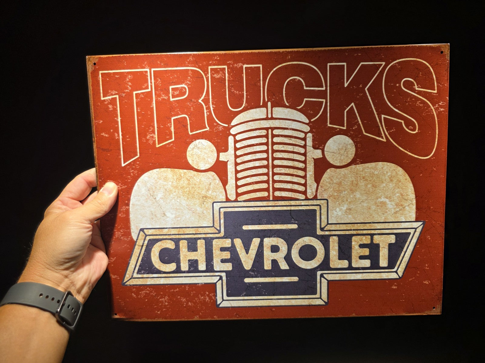 Metal Vintage Style Chevrolet Trucks Sign