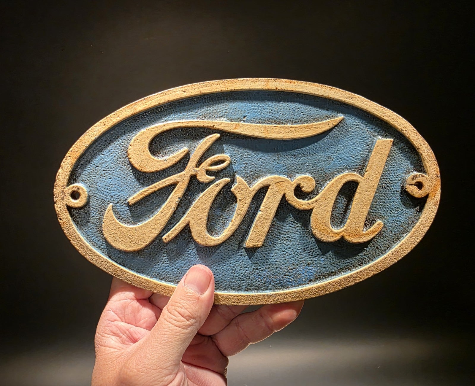 Antique Vintage Style Cast Iron Ford Plaque Sign