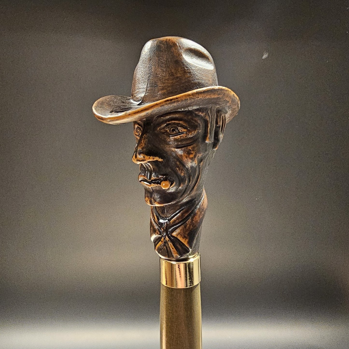 36" Antique Style Cigar Man Walking Stick Cane