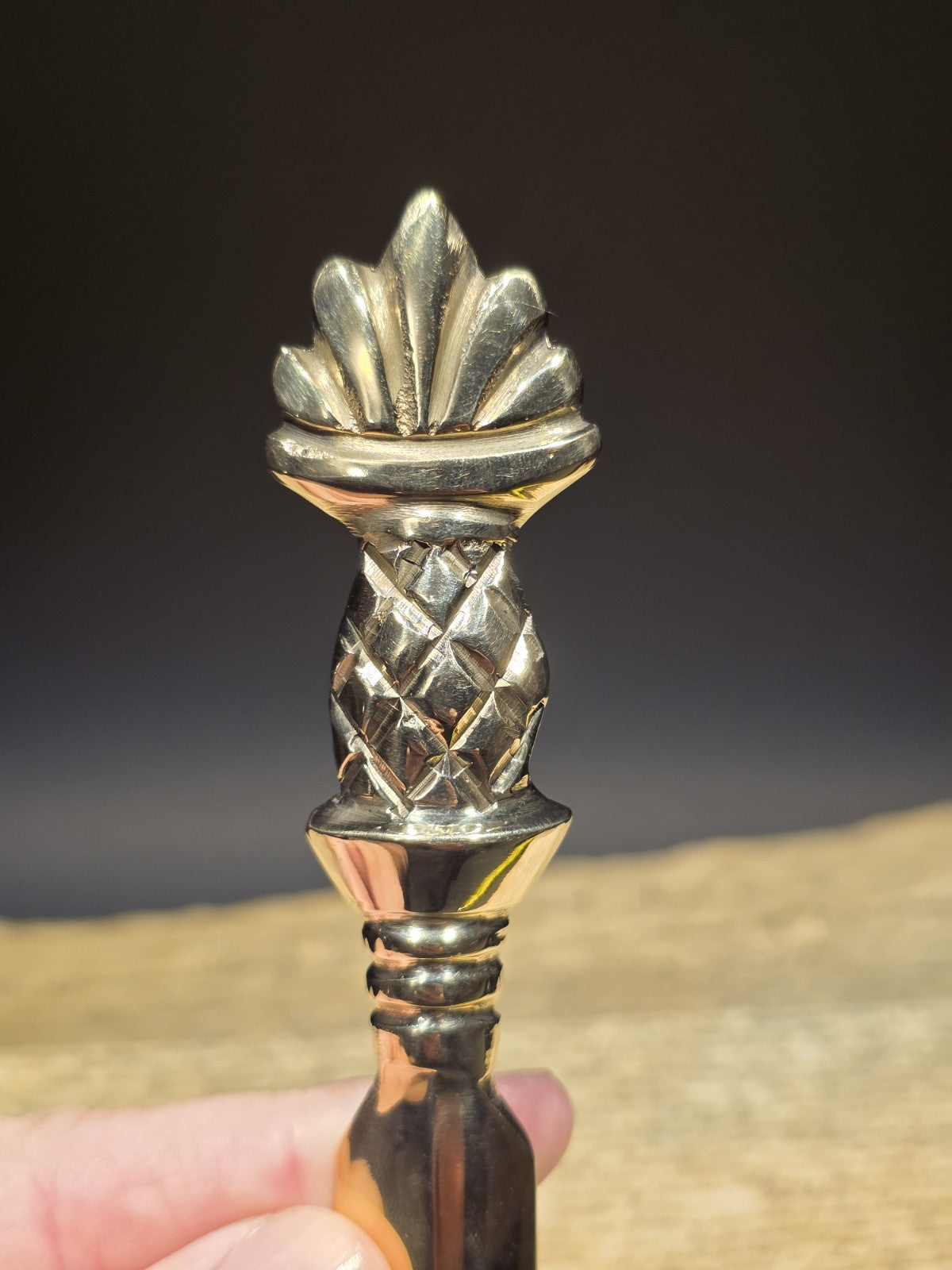 Vintage Style Brass Pineapple Handle Letter Opener