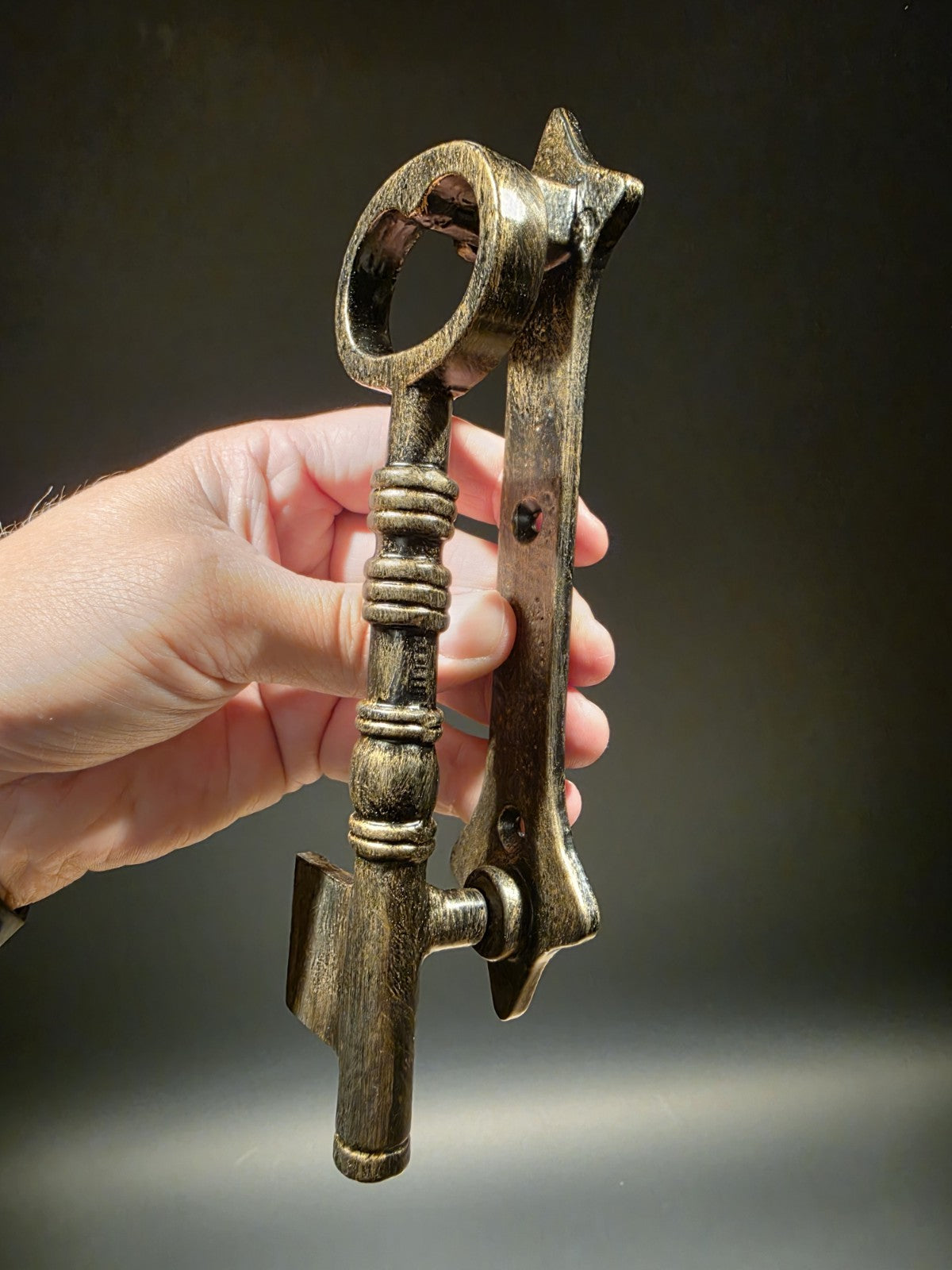 Antique Brass Vintage Style Cast Iron Key Door Knocker