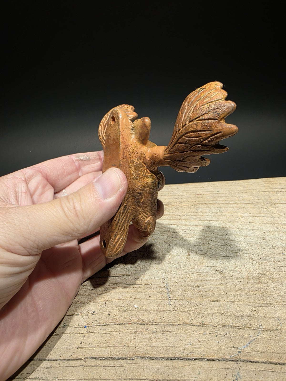 Antique Vintage Style Cast Iron Moose Head Bar Bottle Opener