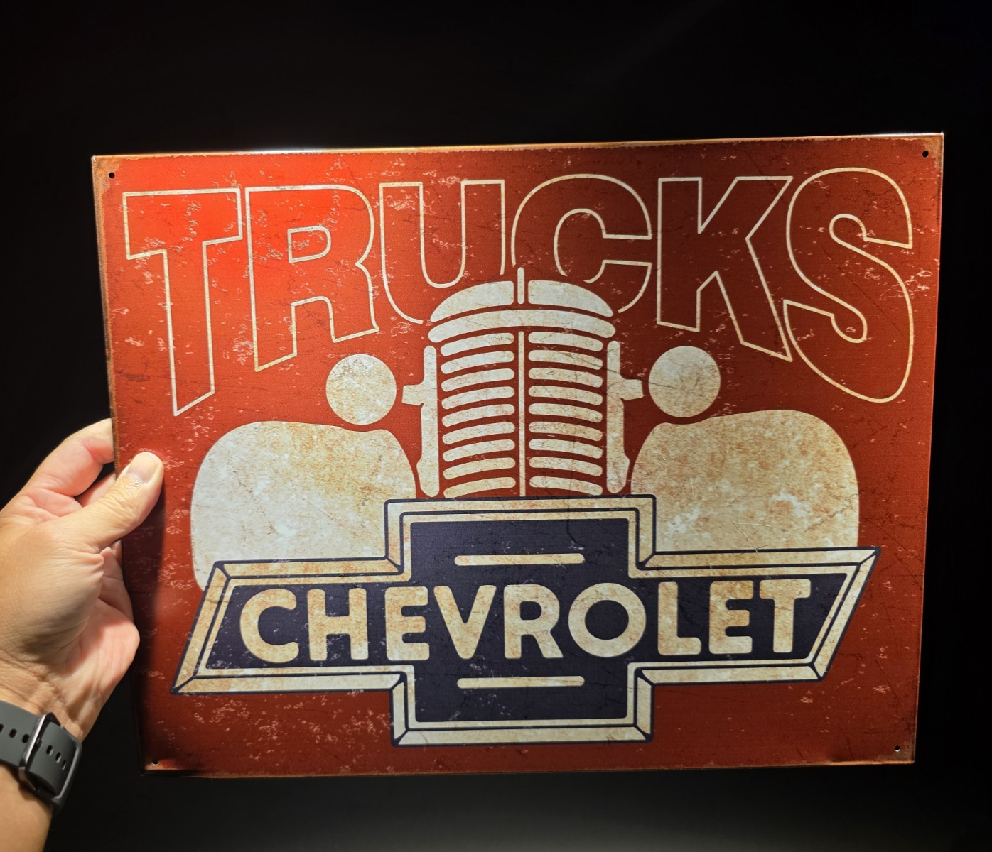 Metal Vintage Style Chevrolet Trucks Sign