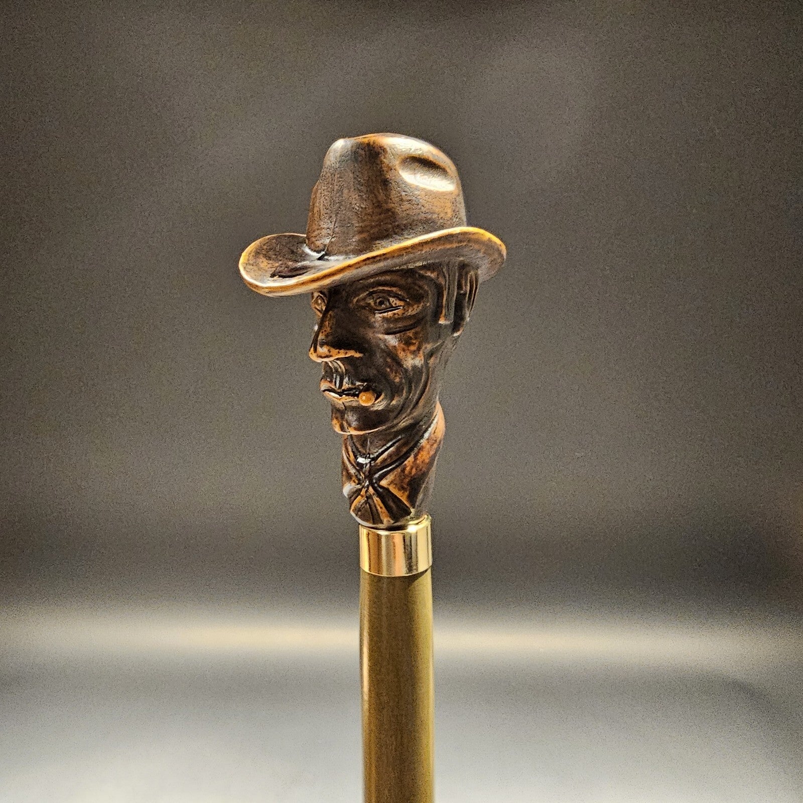 36" Antique Style Cigar Man Walking Stick Cane