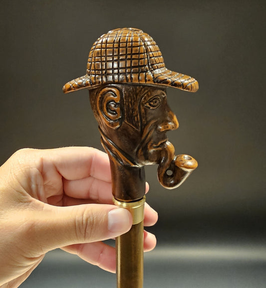 36" Antique Style Pipe Man Walking Stick Cane