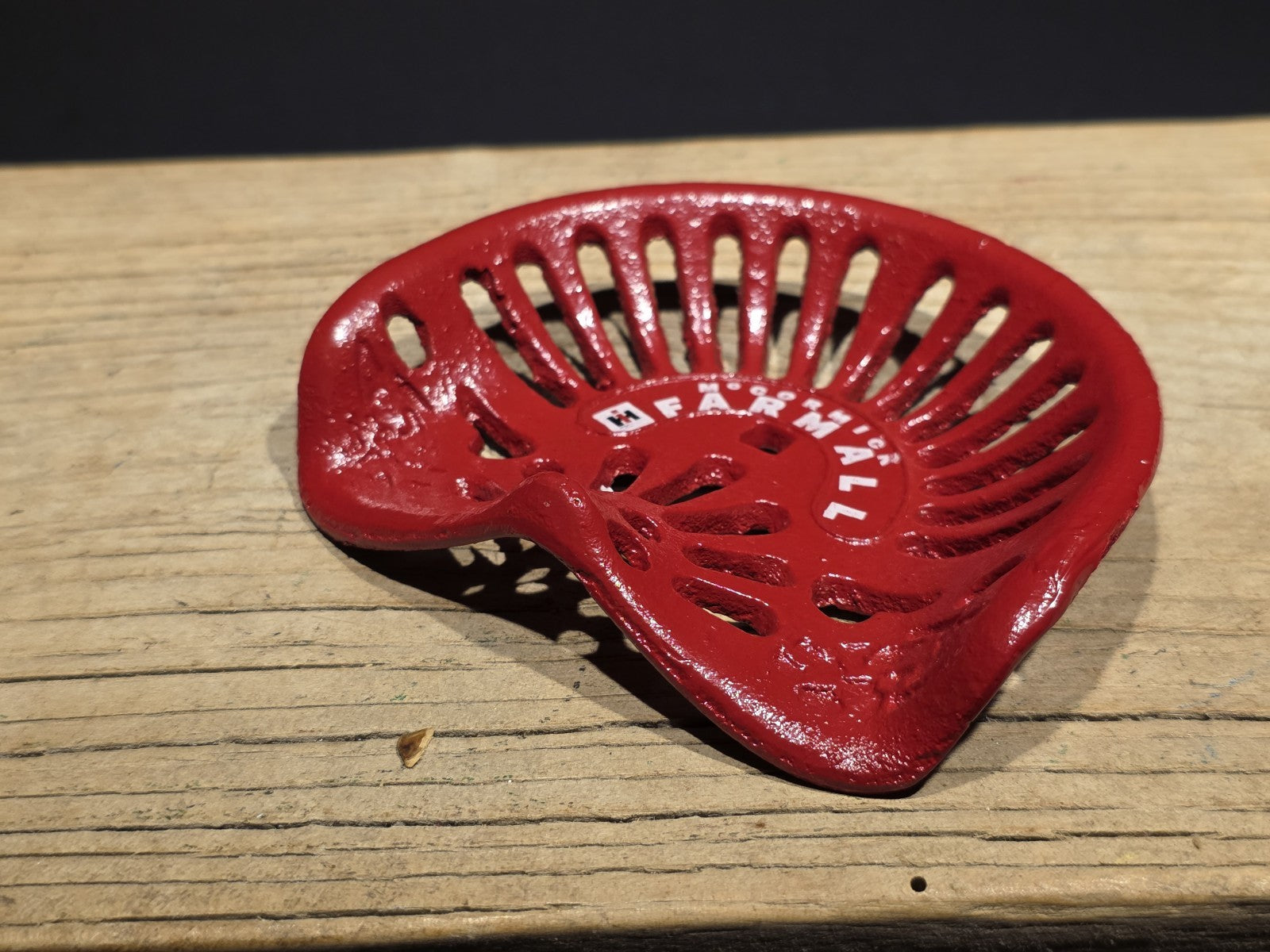 5" Antique Vintage Style Cast Farmall Miniature Tractor Seat Sample