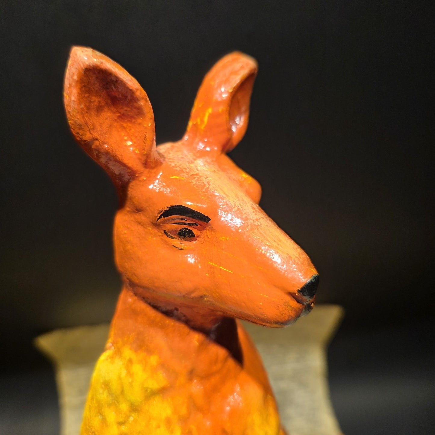14" Sun Foundry 1867 Kangaroo Doorstop – 14" Cast Iron Animal Figure