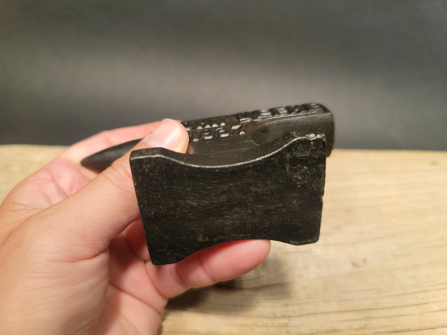 Vintage Antique Style Cast Iron "John Deere"  Miniature Anvil