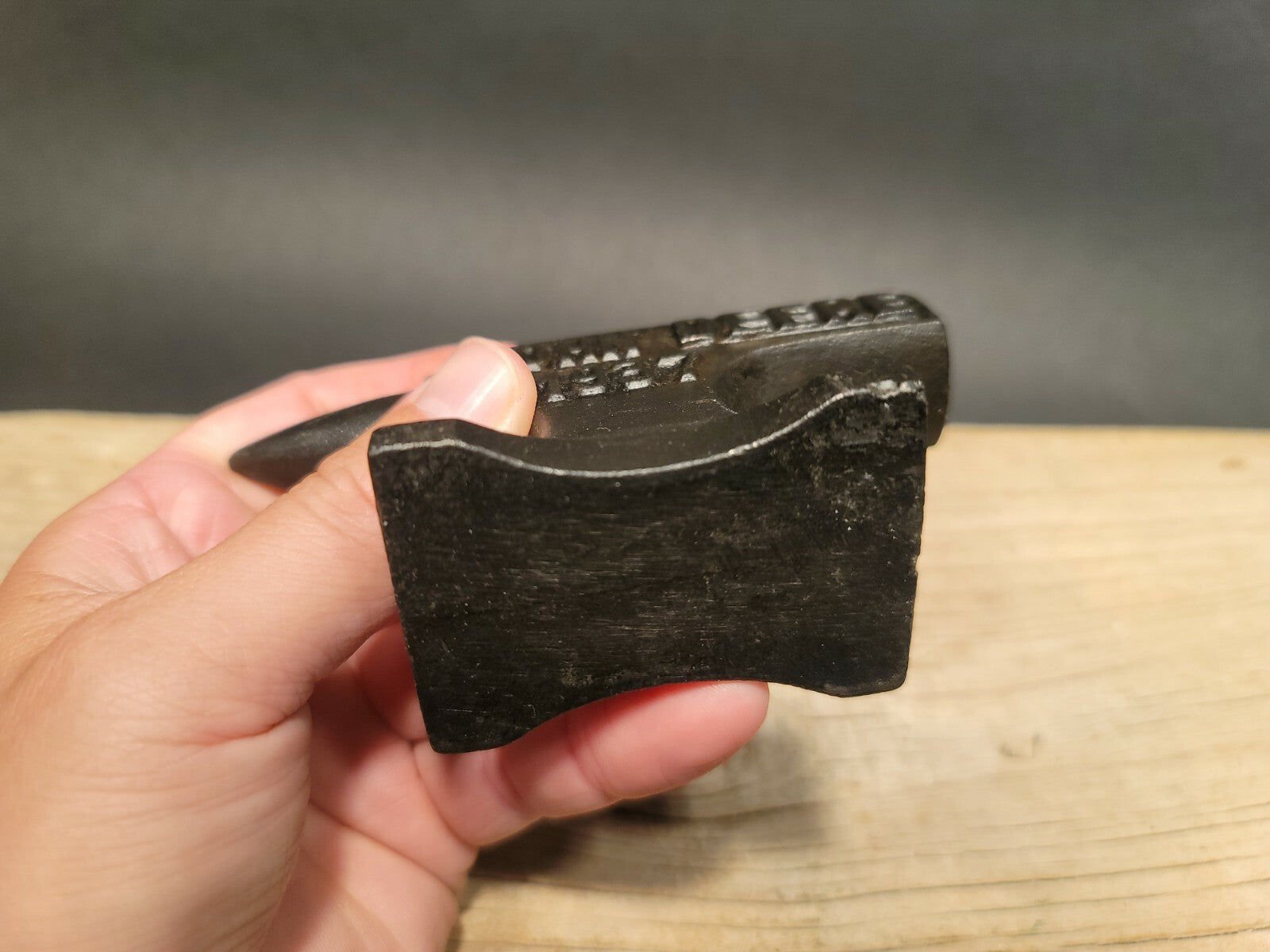 Vintage Antique Style Cast Iron "John Deere"  Miniature Anvil