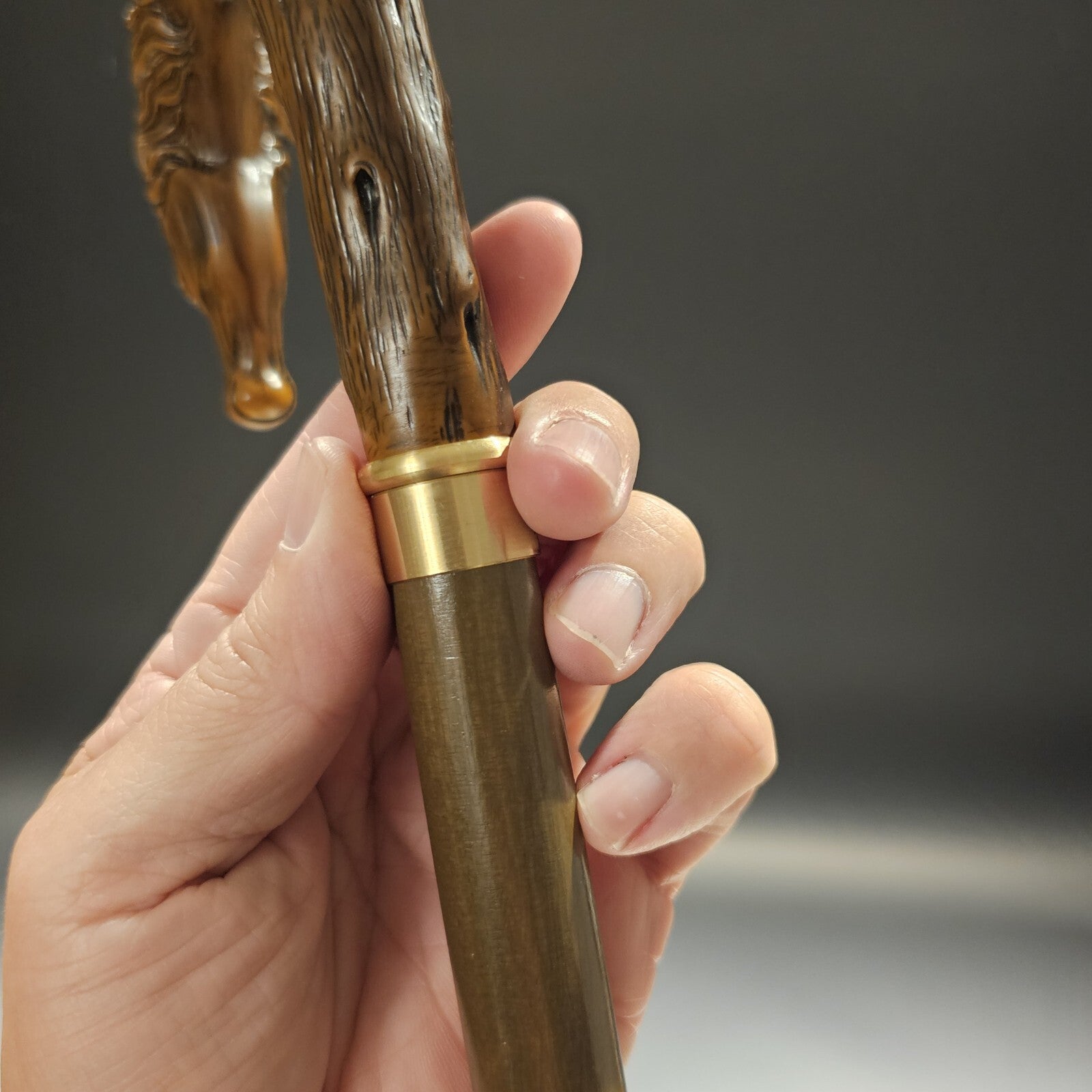 36" Antique Style Horse Head Walking Stick Cane
