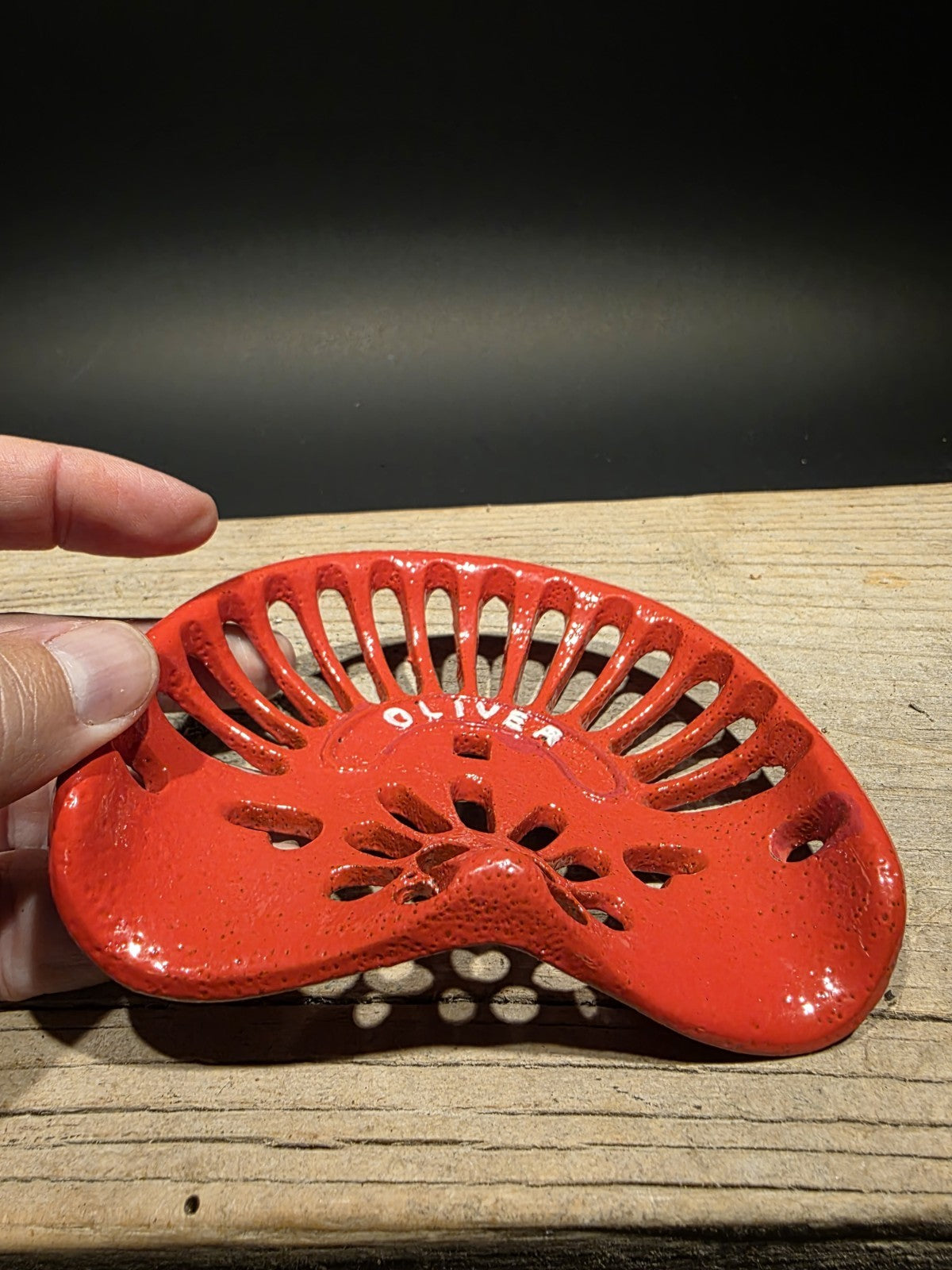 5" Antique Vintage Style Cast Oliver Miniature Tractor Seat Sample