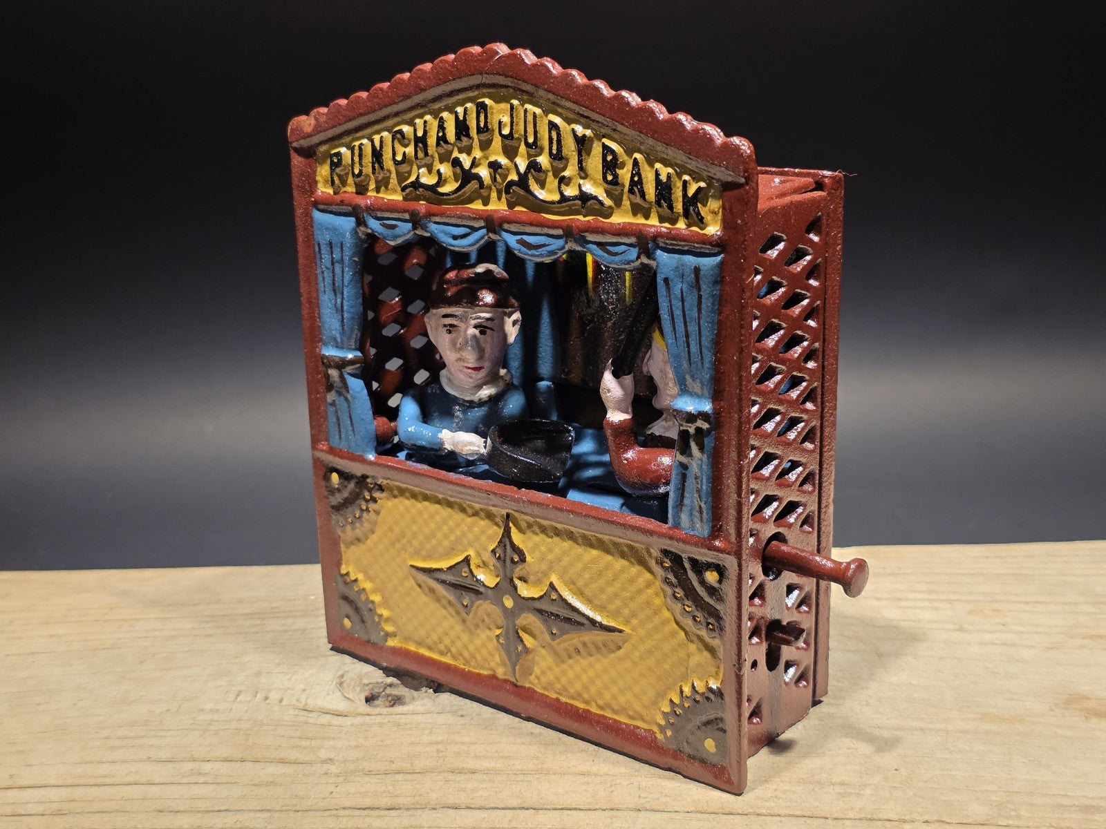 Antique Style Cast Iron Mechanical Coin Bank