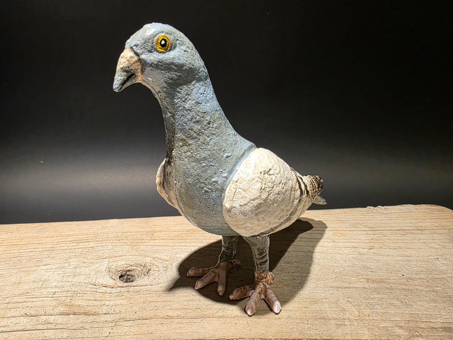 Antique Vintage Style Cast Iron Pigeon Decoy