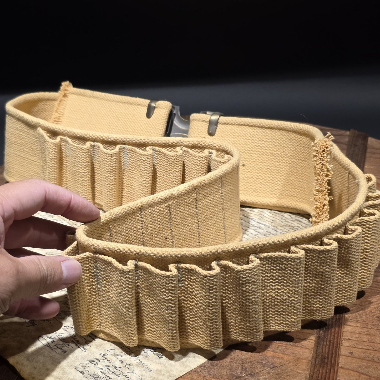 U.S. Canvas Cartridge Belt – Indian Wars Spanish-American War Style