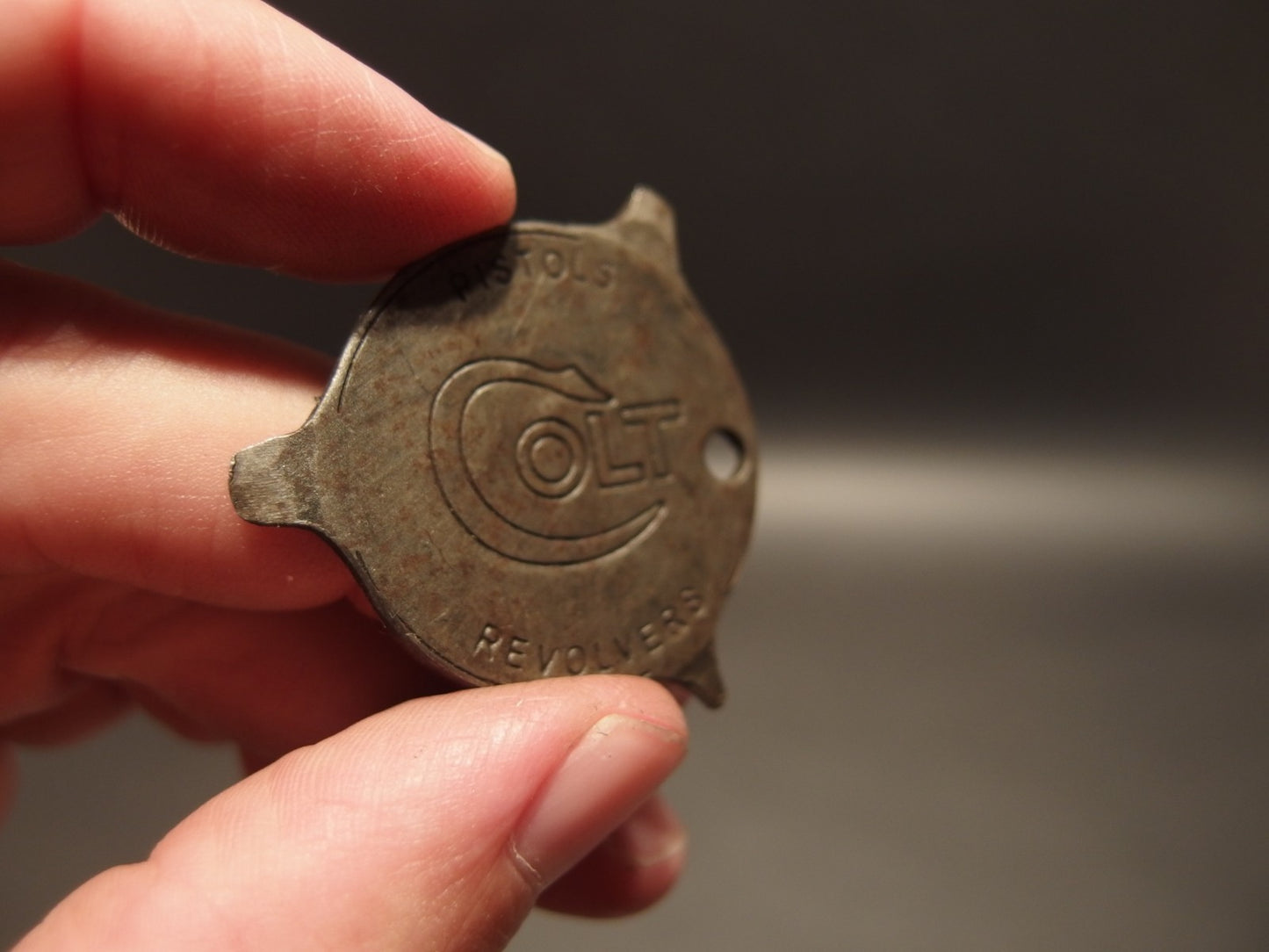 Antique Vintage Style Colt Firearms Screw Driver Key chain