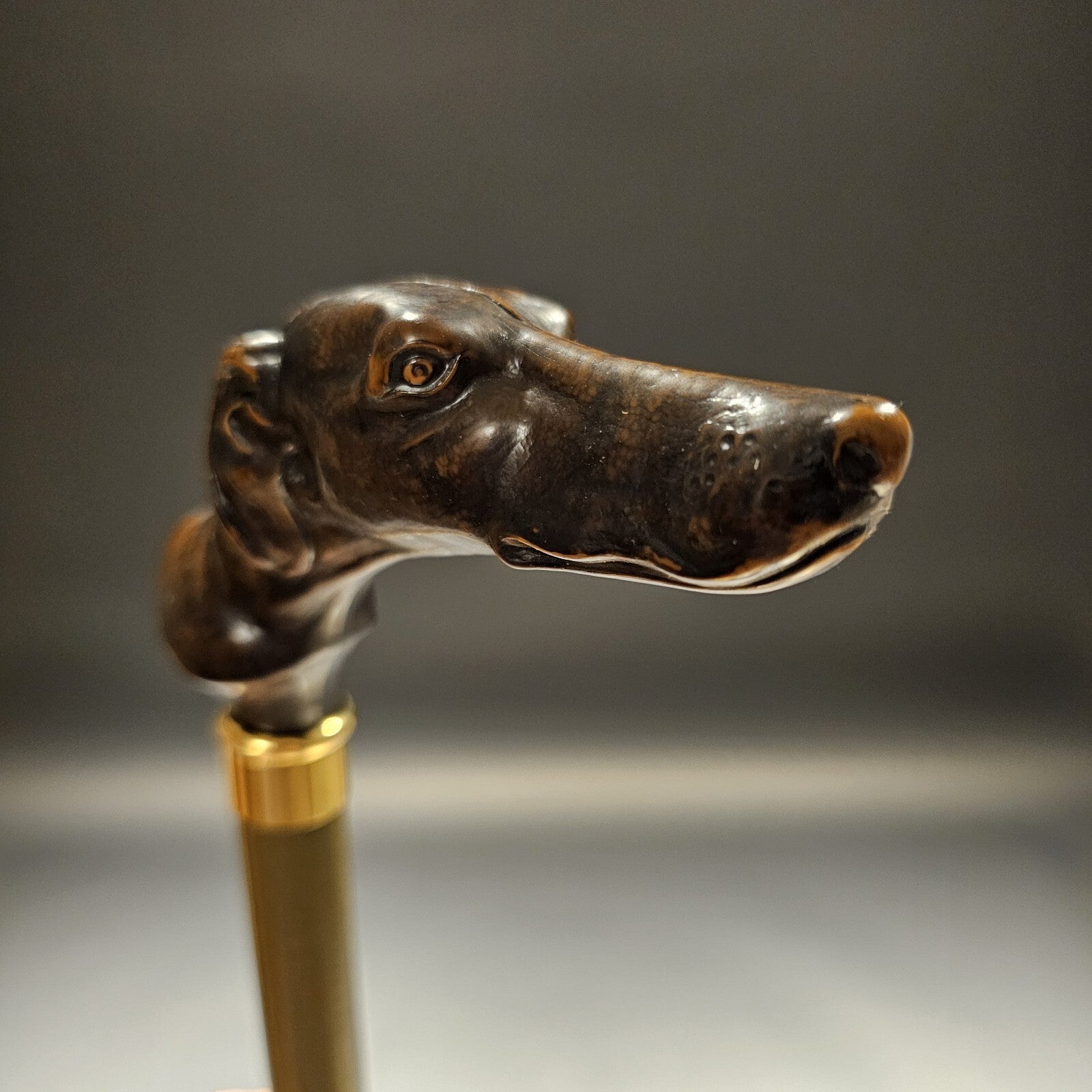 36" Antique Style Greyhound Dog Walking Stick Cane