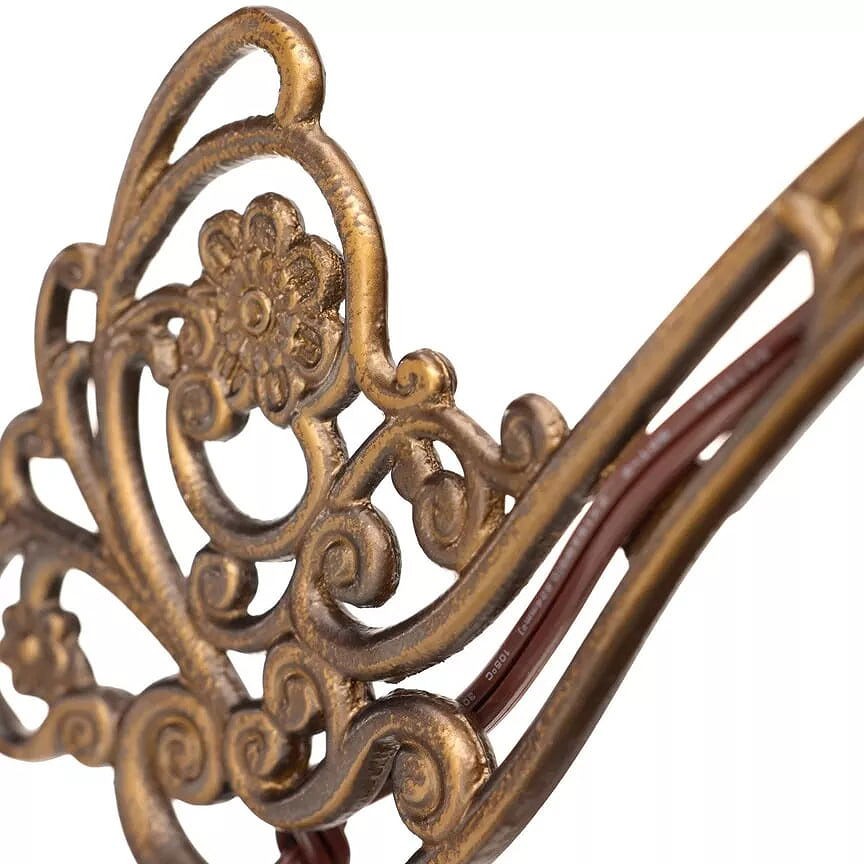 59" French Stained Glass Reading Floor Lamp