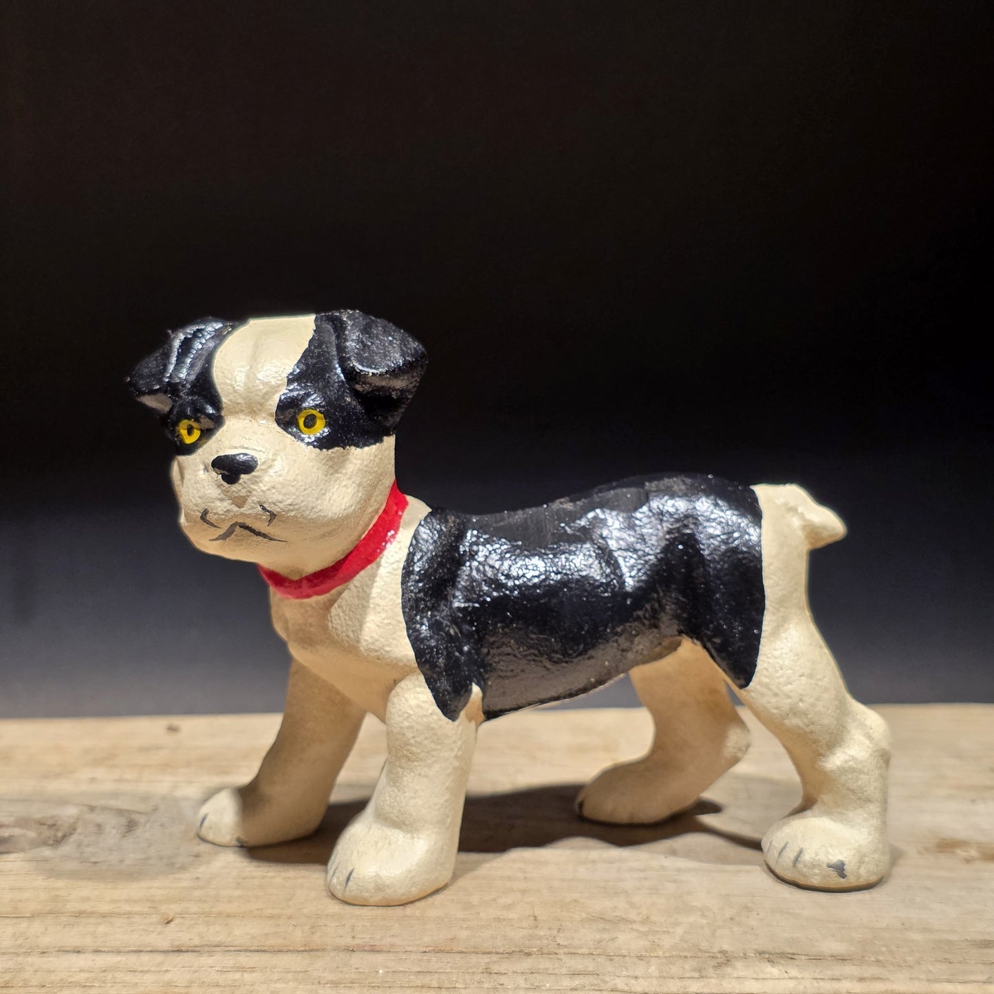 5" Antique Style Cast Iron Boston Terrier Dog Door Stop
