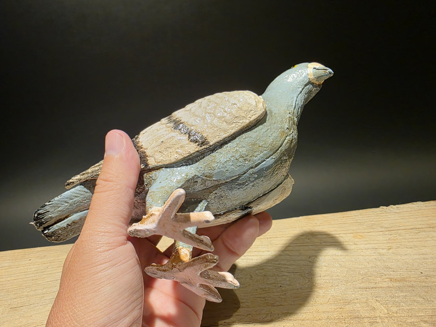 Antique Vintage Style Cast Iron Pigeon Decoy