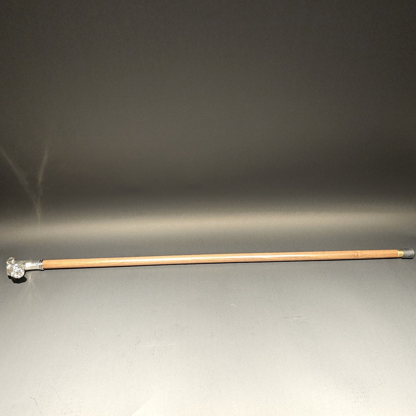 36" Antique Style Fox Terrier Dog Head Walking Stick Cane