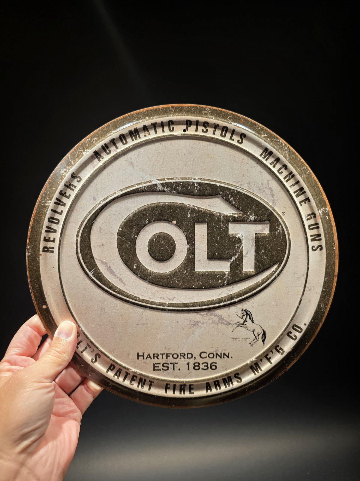 11 1/2" Metal Vintage Style Colt Sign