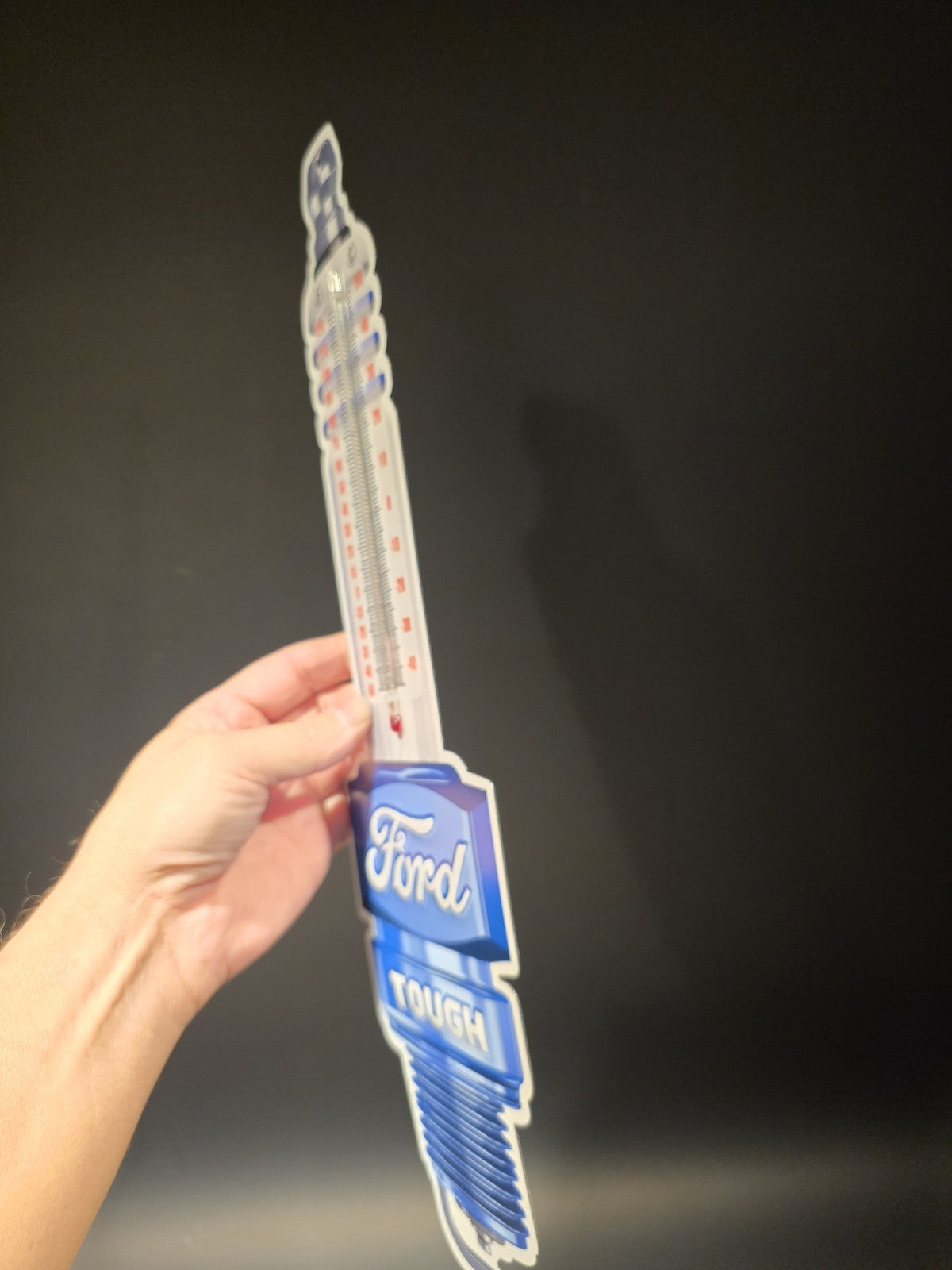 17 1/2 " Metal Vintage Style Ford Thermometer Sign