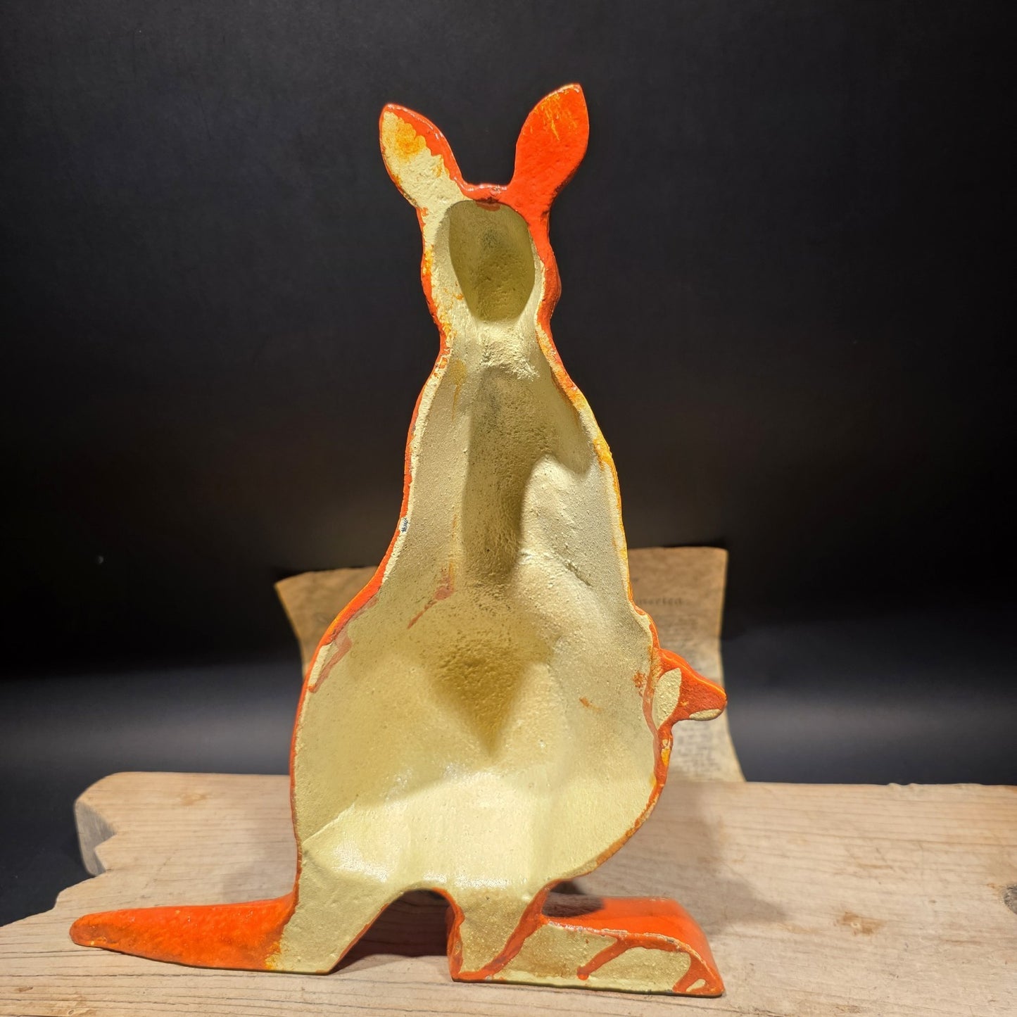14" Sun Foundry 1867 Kangaroo Doorstop – 14" Cast Iron Animal Figure